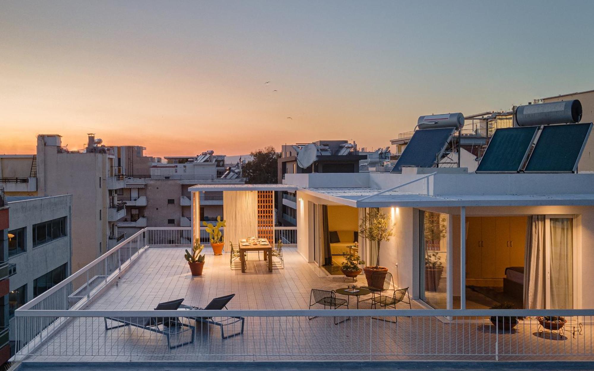Sea View Beach Penthouse - Athens Coast Exteriér fotografie